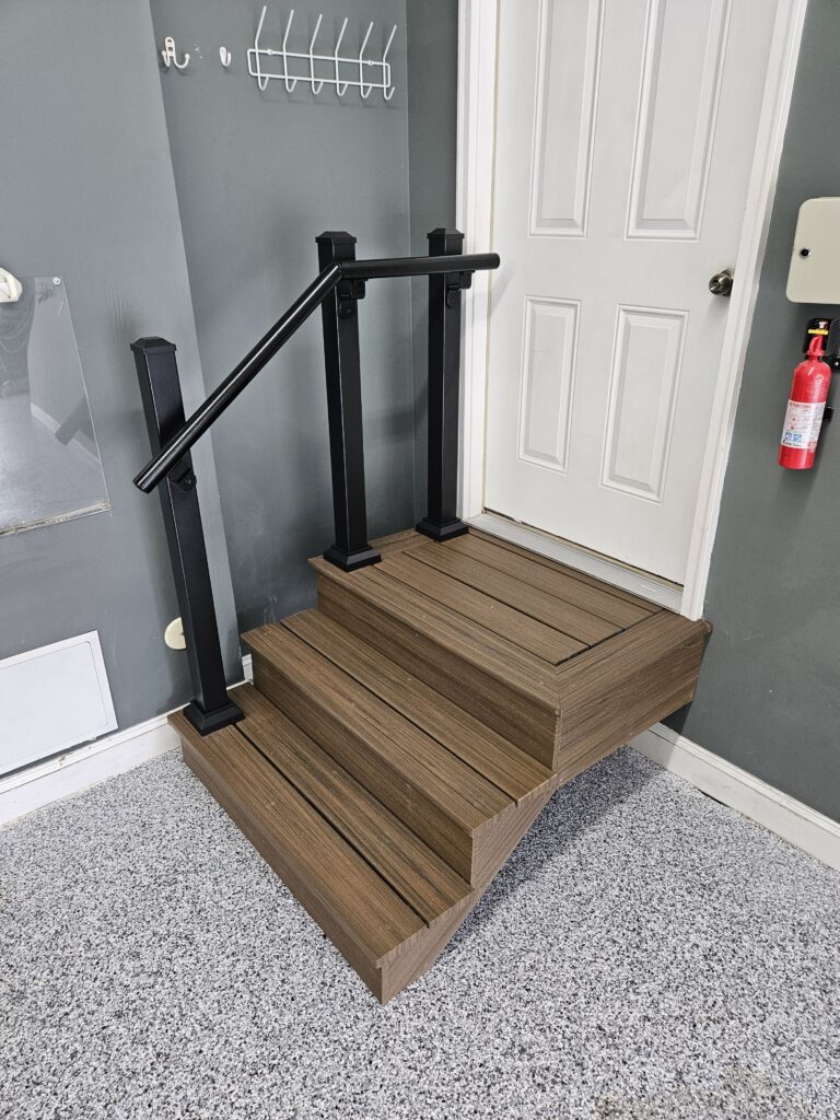 Custom Welded Stairs and Aluminum Railings in Newburgh — custom stairs